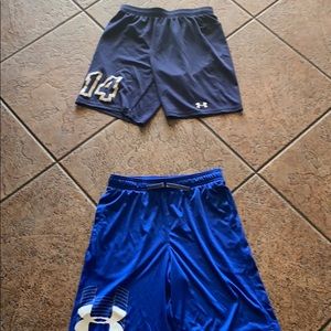 2 under armour shorts